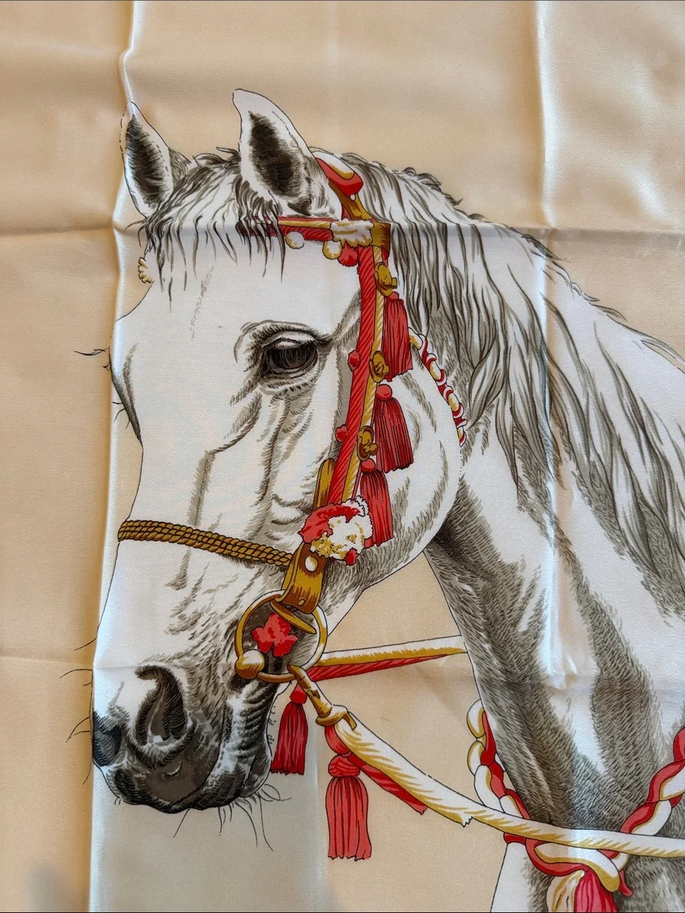 MCM Souvenir Scarf Equestrian Spanish Riding School Vienna Austria